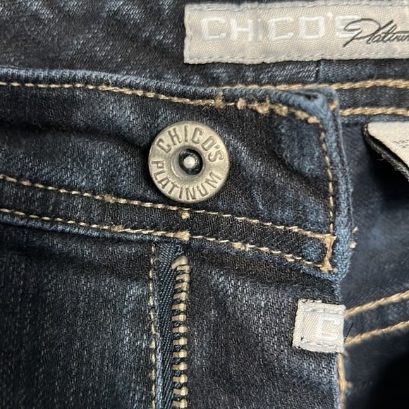 Chico's Platinum Quarts MR Stretch Boot cut Jeans - Picture 7 of 9